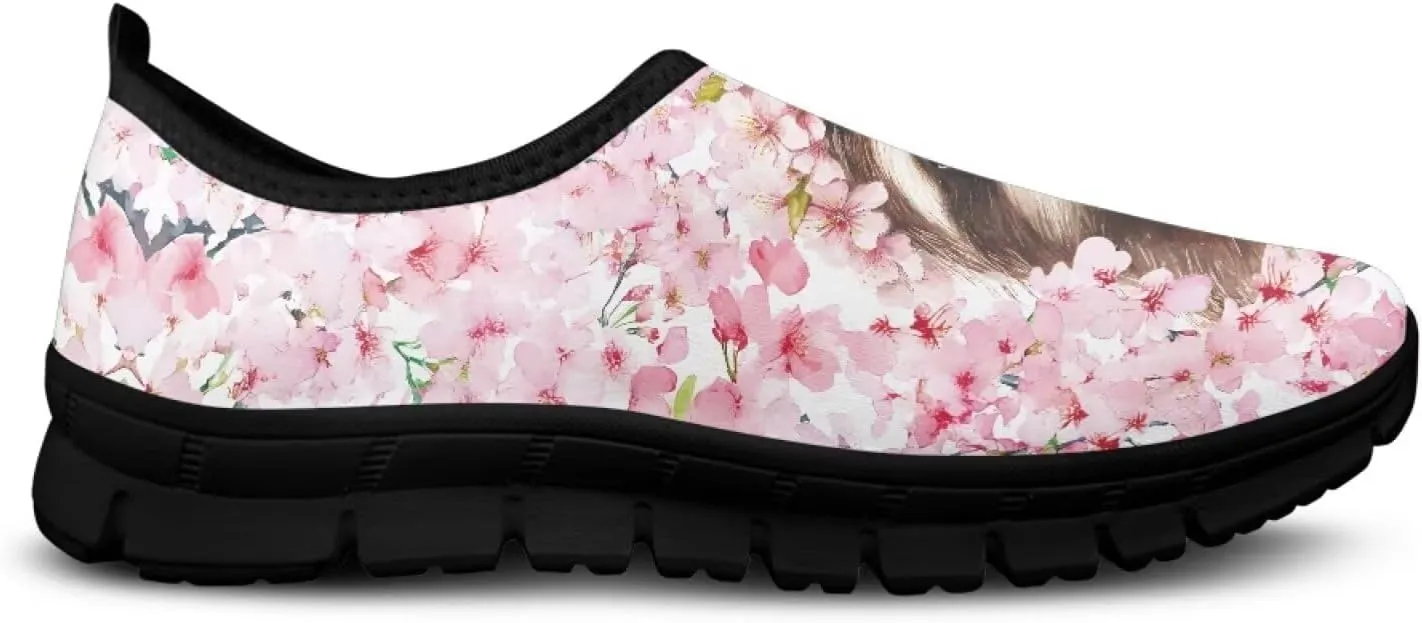 Animal Print Low Cut Sneakers Comfort Womens Slip On Loafers Walking Tennis Shoes Laceless Lightweight Round Toe Arch Support Sneaker