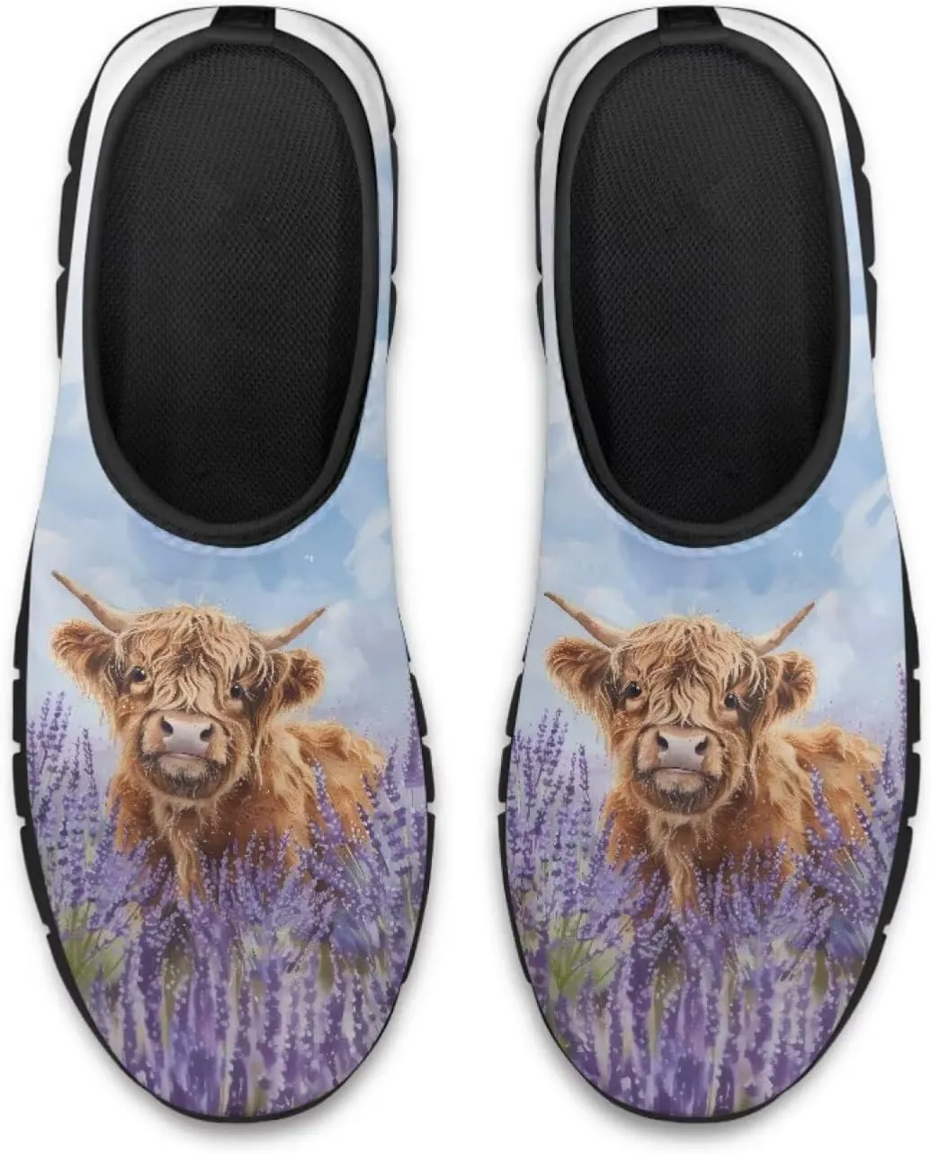 Cow Print Athletic Sneakers Low Cut Work Shoes for Women Casual Flats Heels Loafers Lightweight Tennis Mesh Shoe Loafer