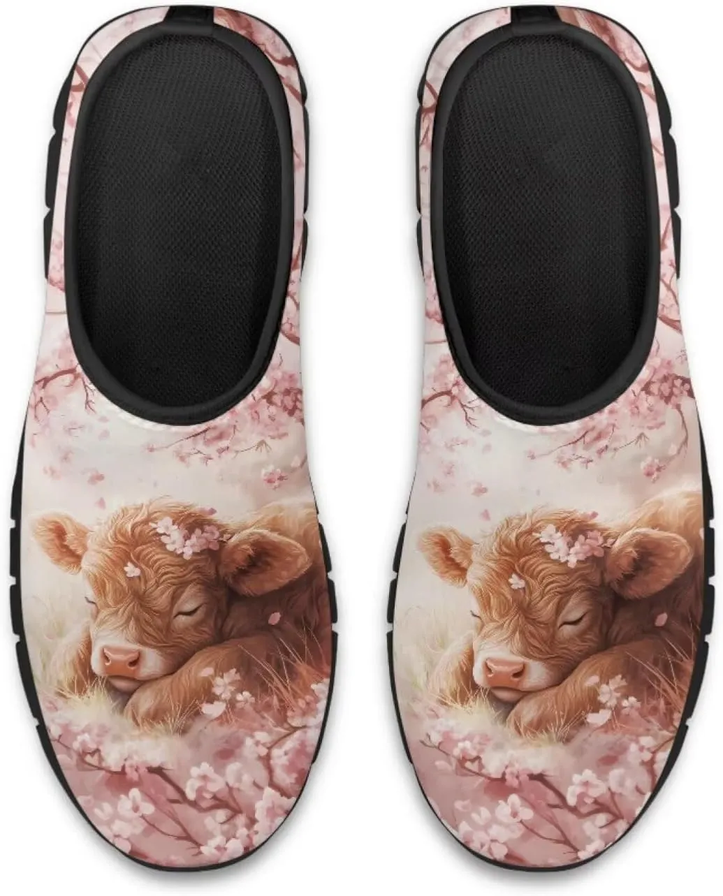 Cow Print Athletic Sneakers Low Cut Work Shoes for Women Casual Flats Heels Loafers Lightweight Tennis Mesh Shoe Loafer