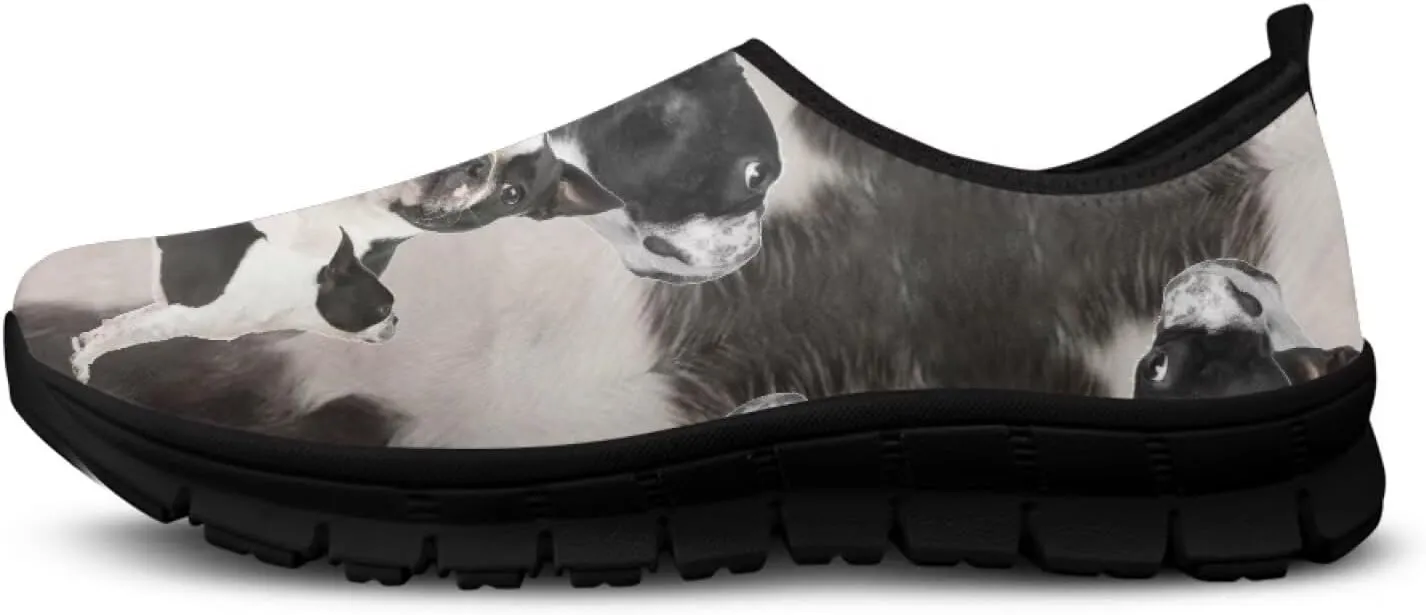 Dogs Loafers Sneakers for Women Fashion Tennis Shoes Slip On Lightweight Walking Low Cut Sneaker Comfort Soft Sole Shoe Loafer