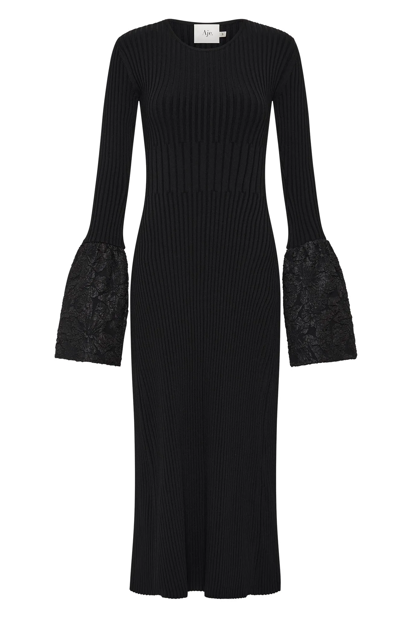 Flute Knit Midi Dress