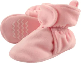 Hudson Baby Baby Girls' Cozy Velour Booties