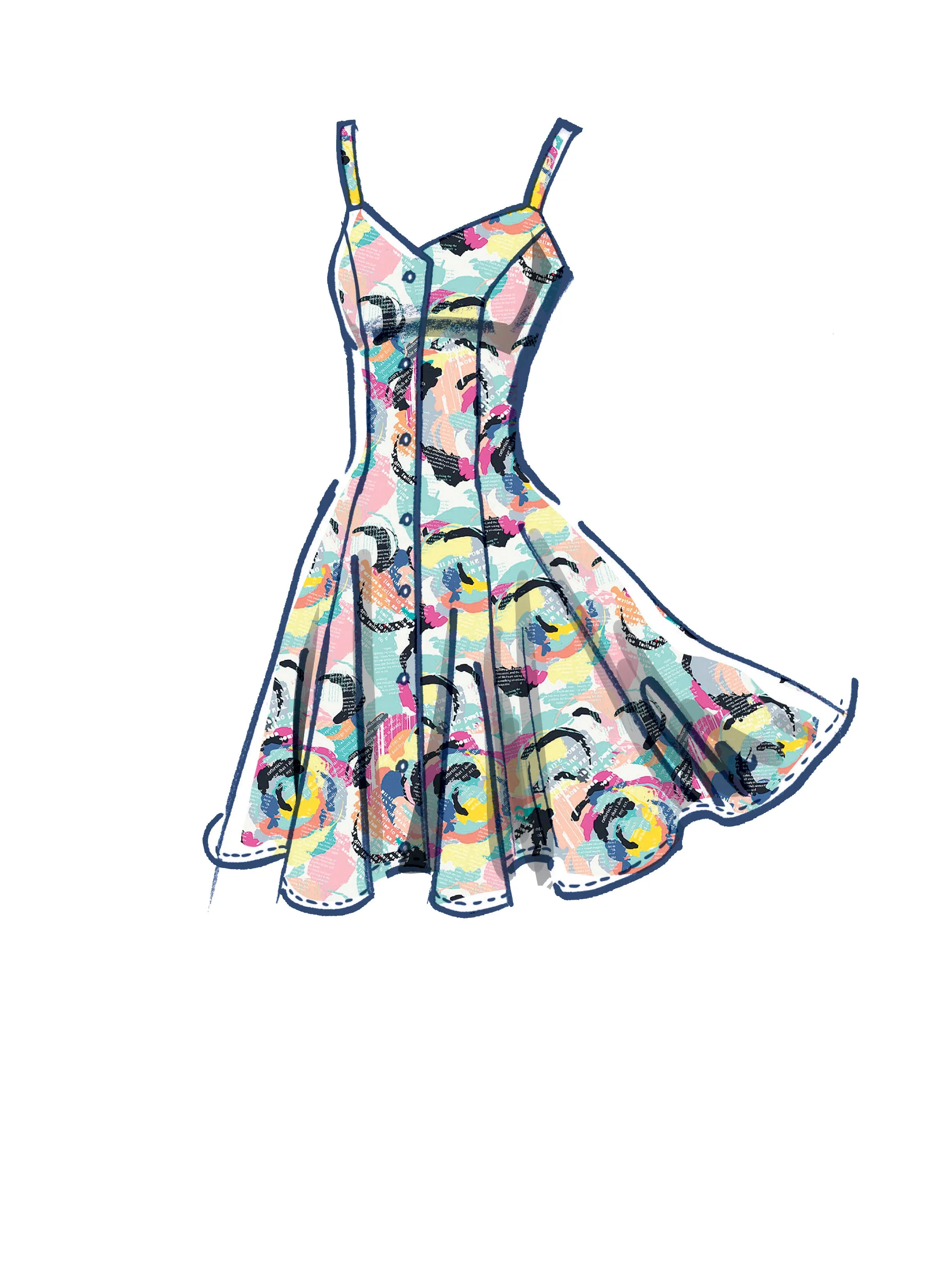 McCall's Pattern M8177 Misses' Dresses & Belt