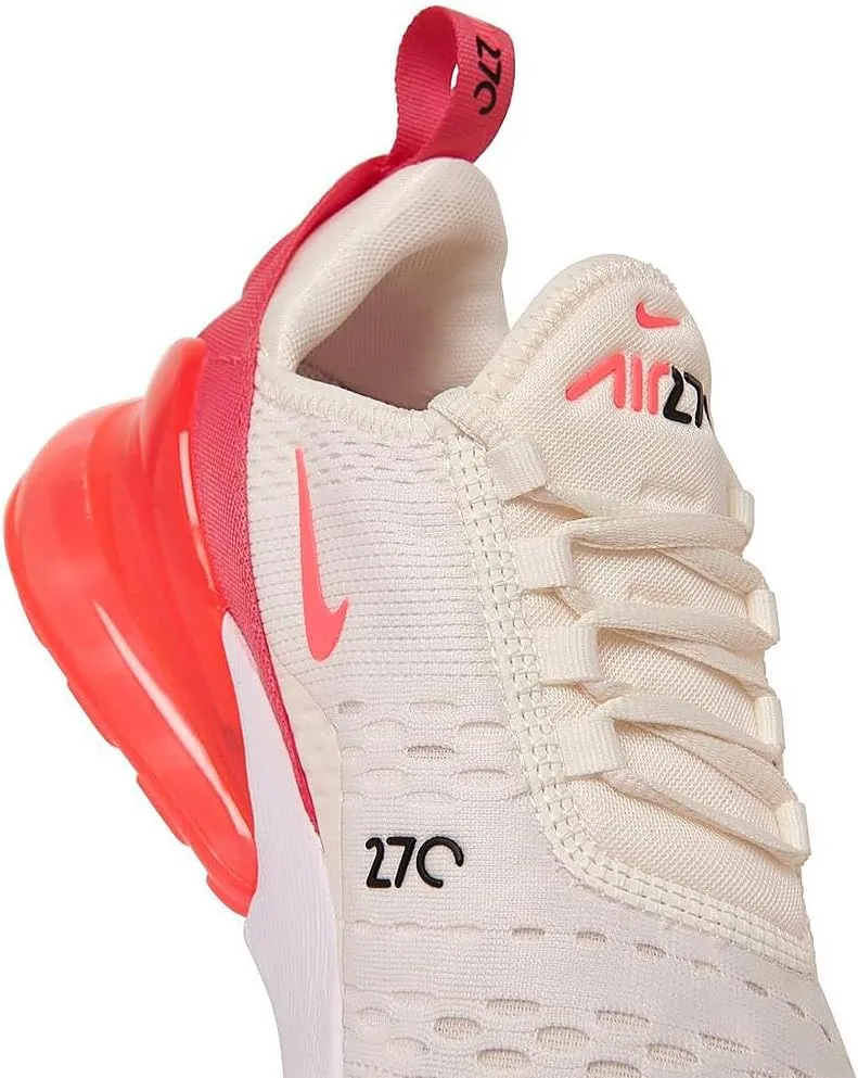 Nike Air Max 270 Women's Shoes (AH6789-122, Sail/Aster Pink/White/Hot Punch)