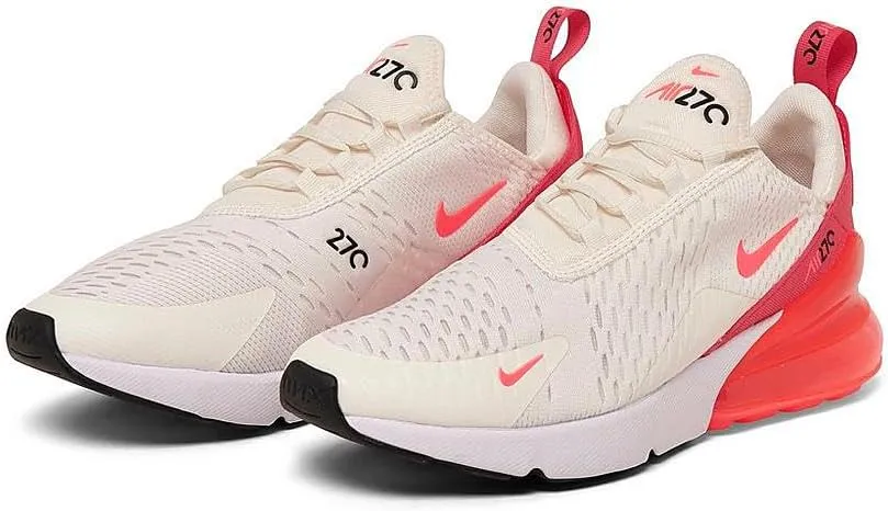 Nike Air Max 270 Women's Shoes (AH6789-122, Sail/Aster Pink/White/Hot Punch)