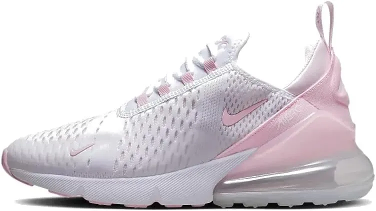 Nike Air Max 270 Women's Shoes (FJ4575-100, White/Pearl Pink/Football Grey/Medium Soft Pink)