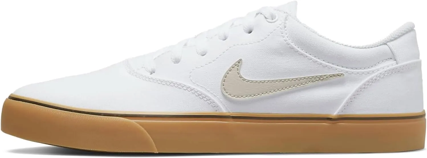 Nike SB Chron 2 Canvas (DM3494-105, White/White/Gum Light Brown/Light Bone) Size 4