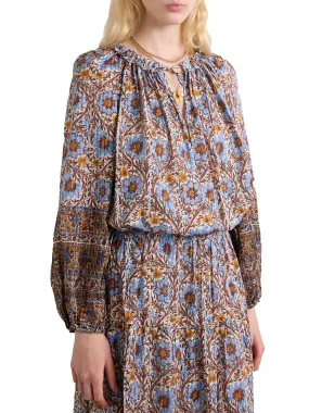 Ulla Johnson Silvia floral-print cotton-blend voile blouse