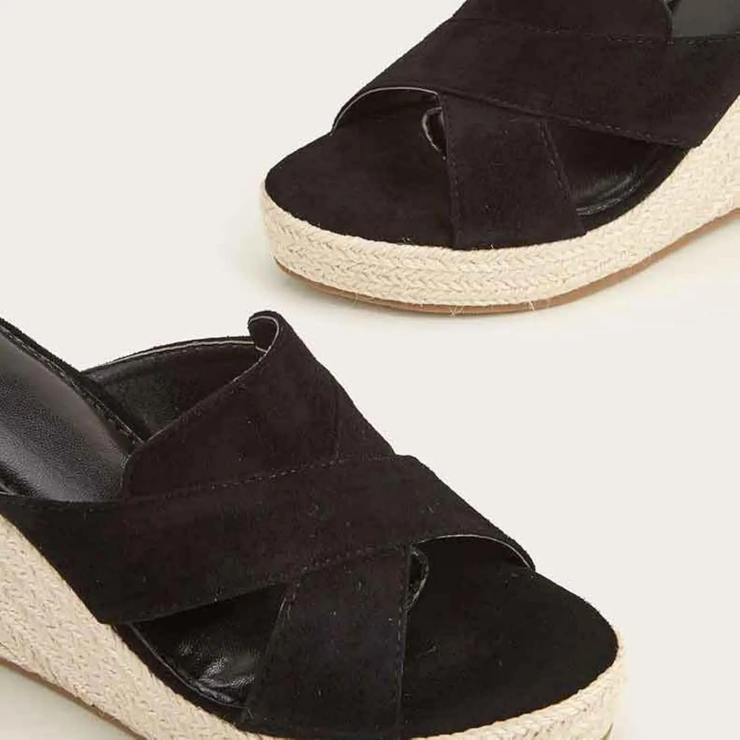 Women's Wedge Sandals Open Toed Dresses Thick Soled Shoes Casual Summer Slippers