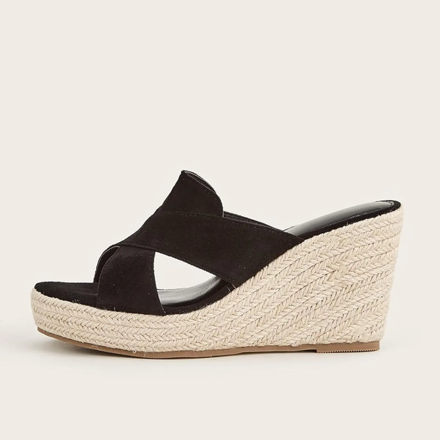 Women's Wedge Sandals Open Toed Dresses Thick Soled Shoes Casual Summer Slippers